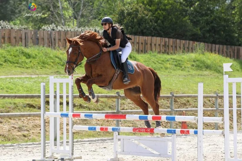 CSO Prépa 105 aux écuries Les Luacas en 2022 avec Baron, mon cheval de formation