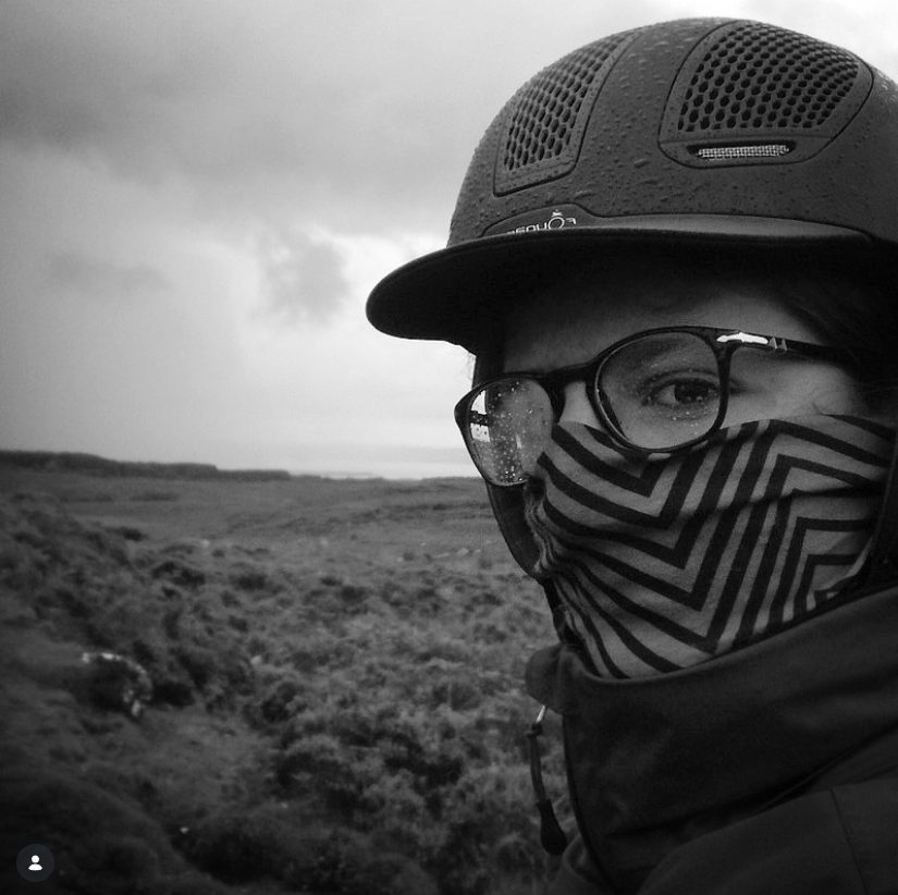 Camille Tao en Irlande à l'été 2017 comme guide de tourisme équestre pour An Sibin, dans le Comté de Clare